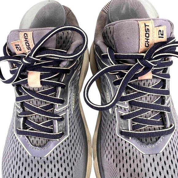 Brooks Ghost 12 Running Shoes Size 7D Women Violet EU38 Wide Purple 1203051D086 - Picture 10 of 16